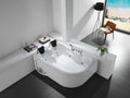 White whirlpool bathtub - 2-person capacity - 385 L - 181x121x65 cm - Left-hand corner - Maisonpuretop 08331JXBQ