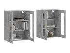 2-piece wall cabinets, concrete grey engineered wood finish, 44763LSNN