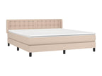 Upholstered divan bed with Cappuccino mattress 160x200 cm 79645MRGT