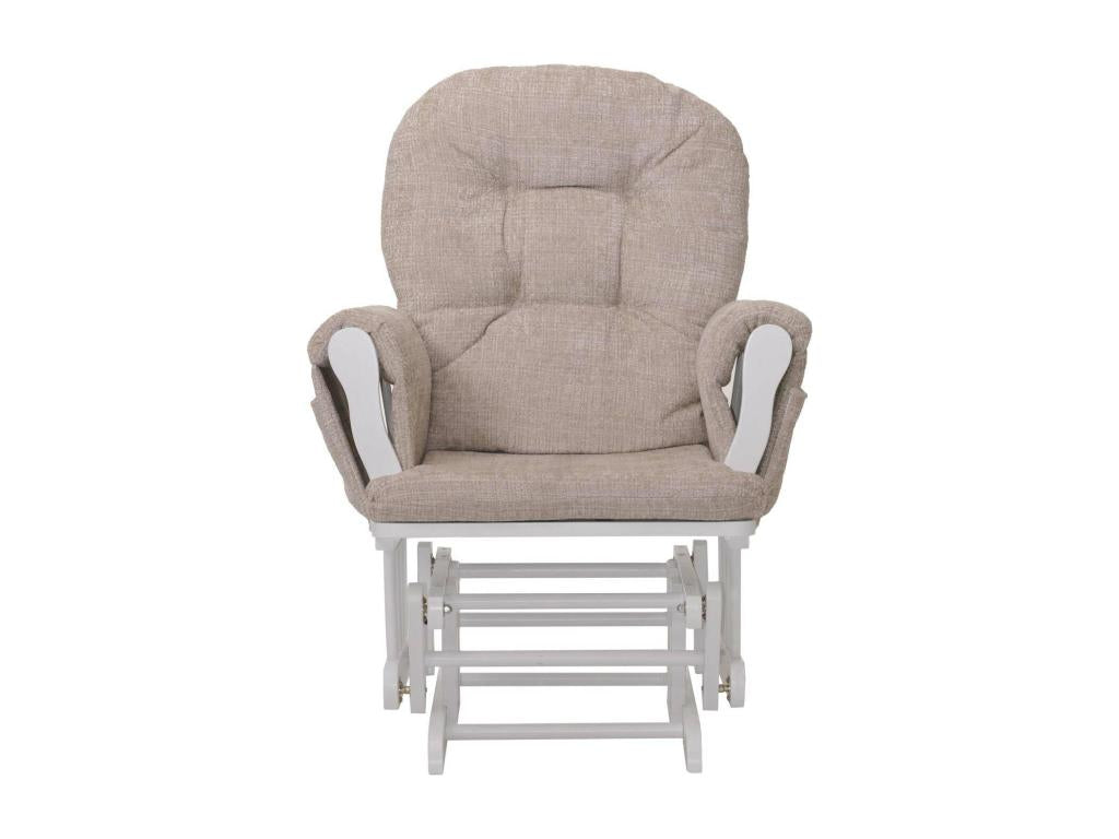 Artvivrestore-C76 cream recliner chair with white legs 95475ZJVT