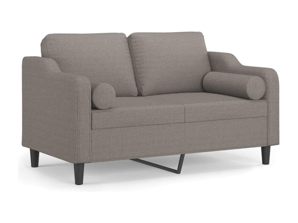 2-seater sofa with decorative cushions, Artvivrestore, 120 cm, fabric, 60195DJYK