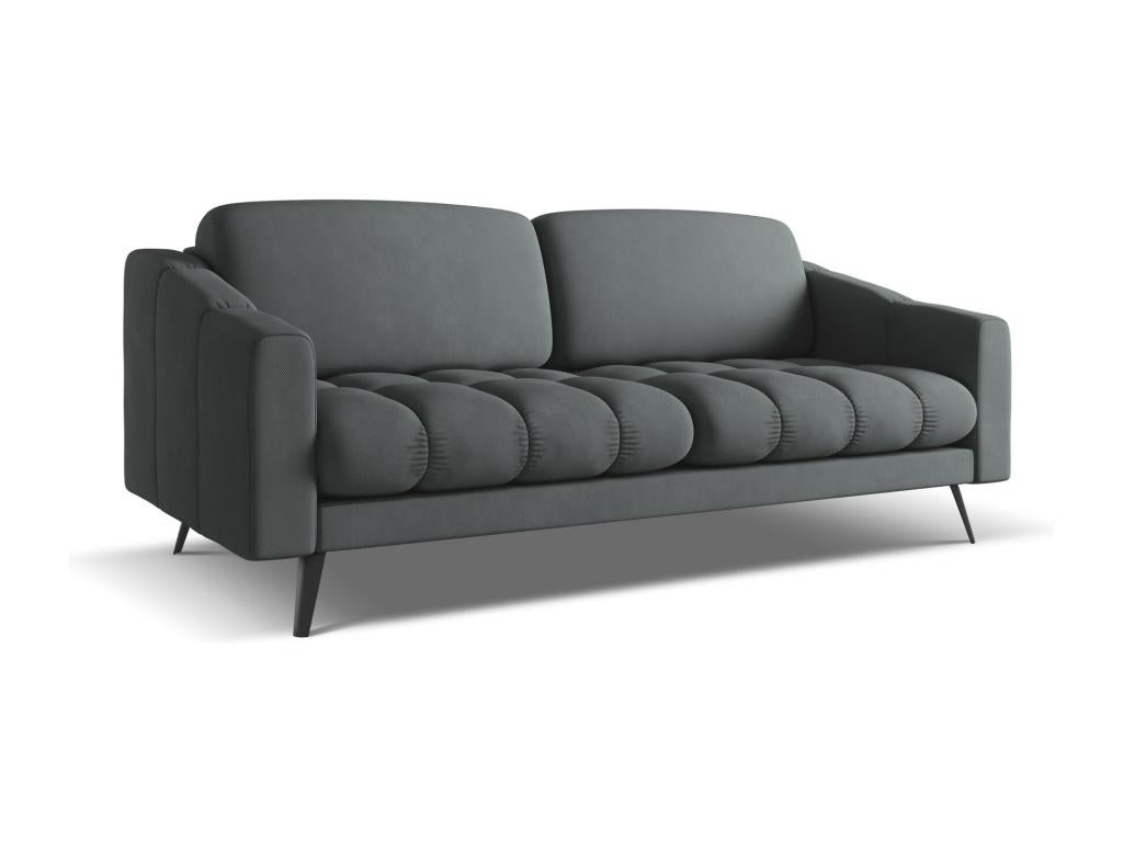 Artvivrestore 3-seater fabric sofa - graphite - Artvivrestore 72066FREW