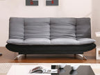 Maisonpuretop convertible sofa in fabric and faux leather Maisonpuretop III - Grey and black 70714TWGI