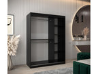 Artvivrestore 4-Door Sliding Wardrobe 200/150/62cm, 2 Doors, Black/Black 52586FRVY