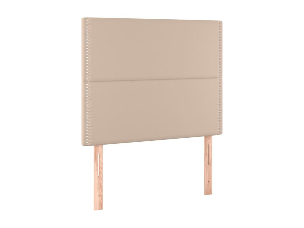 2-piece Cappuccino headboard set, 100x5x78/88 cm, faux leather, 23811ABZM
