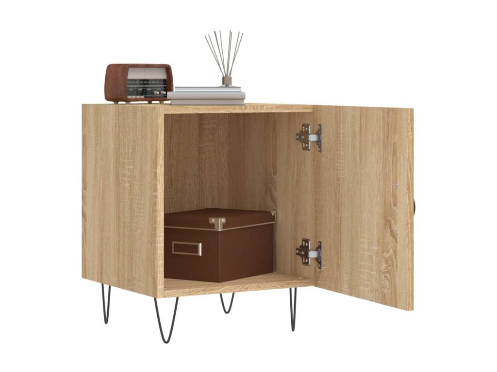 Artvivrestore oak bedside table, 40x40x50 cm, engineered wood, 38095RFXG