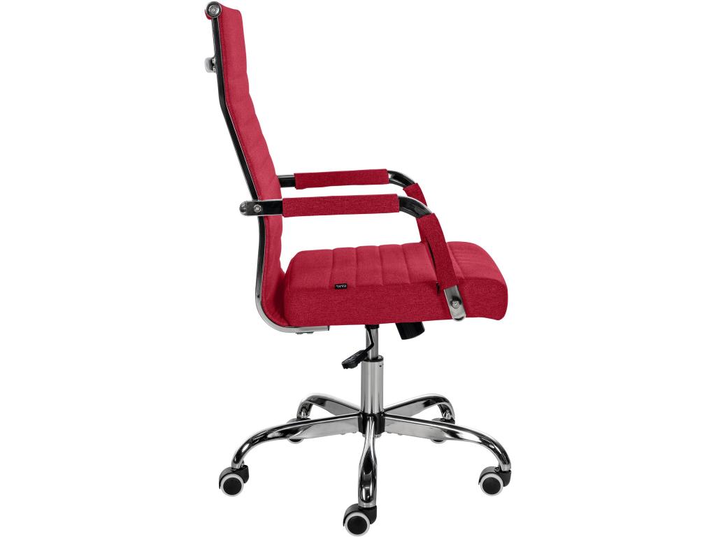 Office chair - Fabric / Chrome metal - Red - Maisonpuretop 19414GMTC