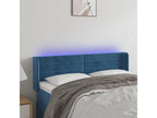 Dark Blue LED Headboard 147x16x78/88 cm Velvet 83355EYHW