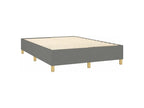 Artvivrestore bed base with mattress, Dark Grey 140x190 Fabric 04008HXOX