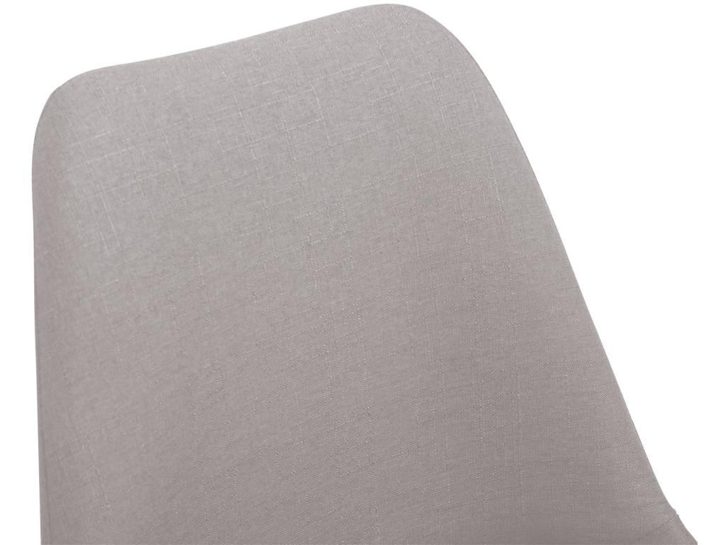 Dining chair - Fabric/Metal - Grey - Artvivrestore 94144IUER