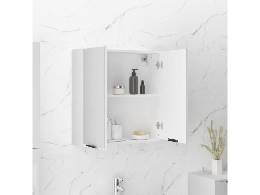Bathroom mirror cabinet, white, 64x20x67 cm, 96215FUCC