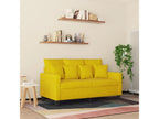 2-seater sofa, yellow, 120 cm, velvet, 06371YDEZ