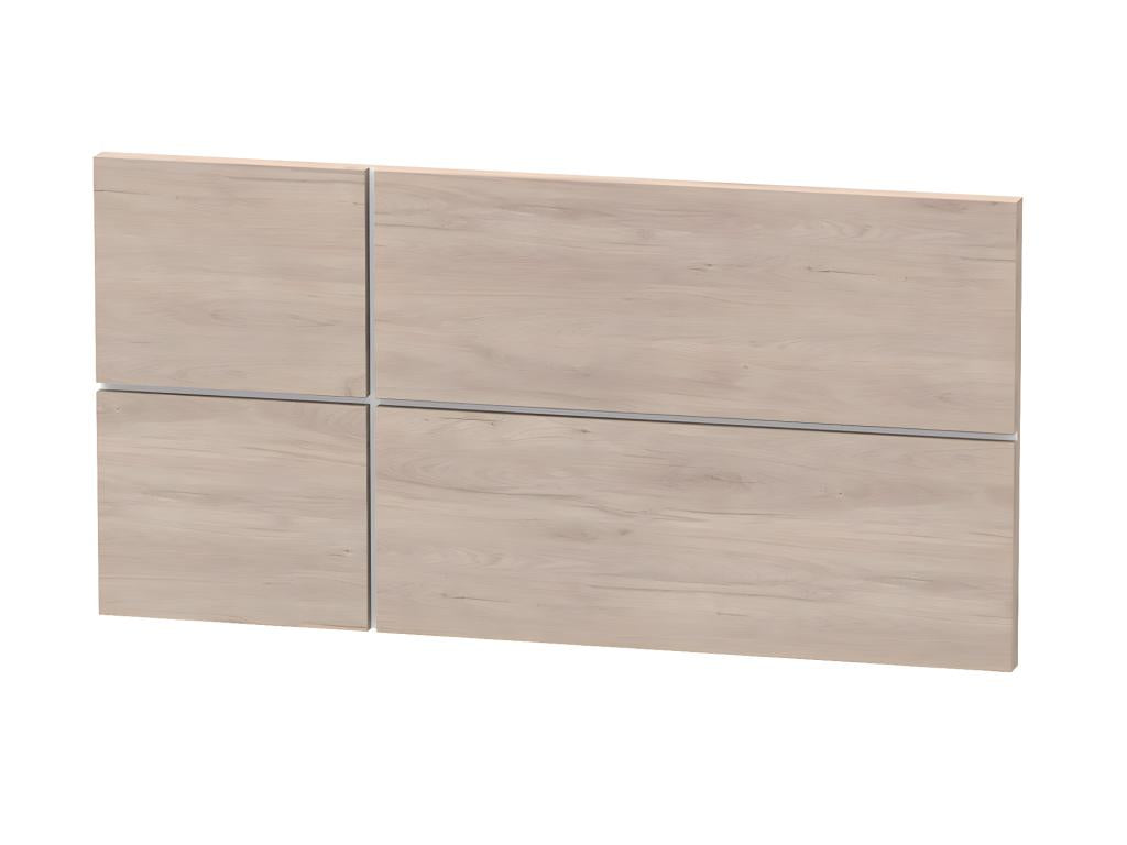 Children's headboard in wood/white effect - Height 50 x Length 100 x Depth 3.2 cm 55790PIFY