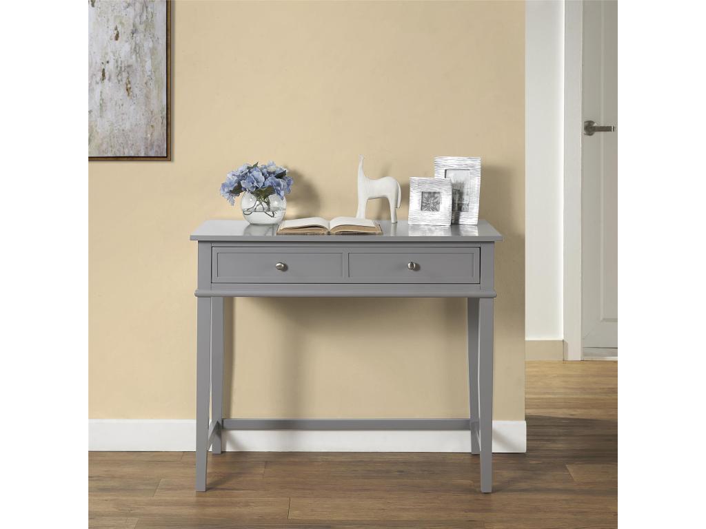 Artvivrestore - Desk with 1 drawer in grey melamine 84038CFKB