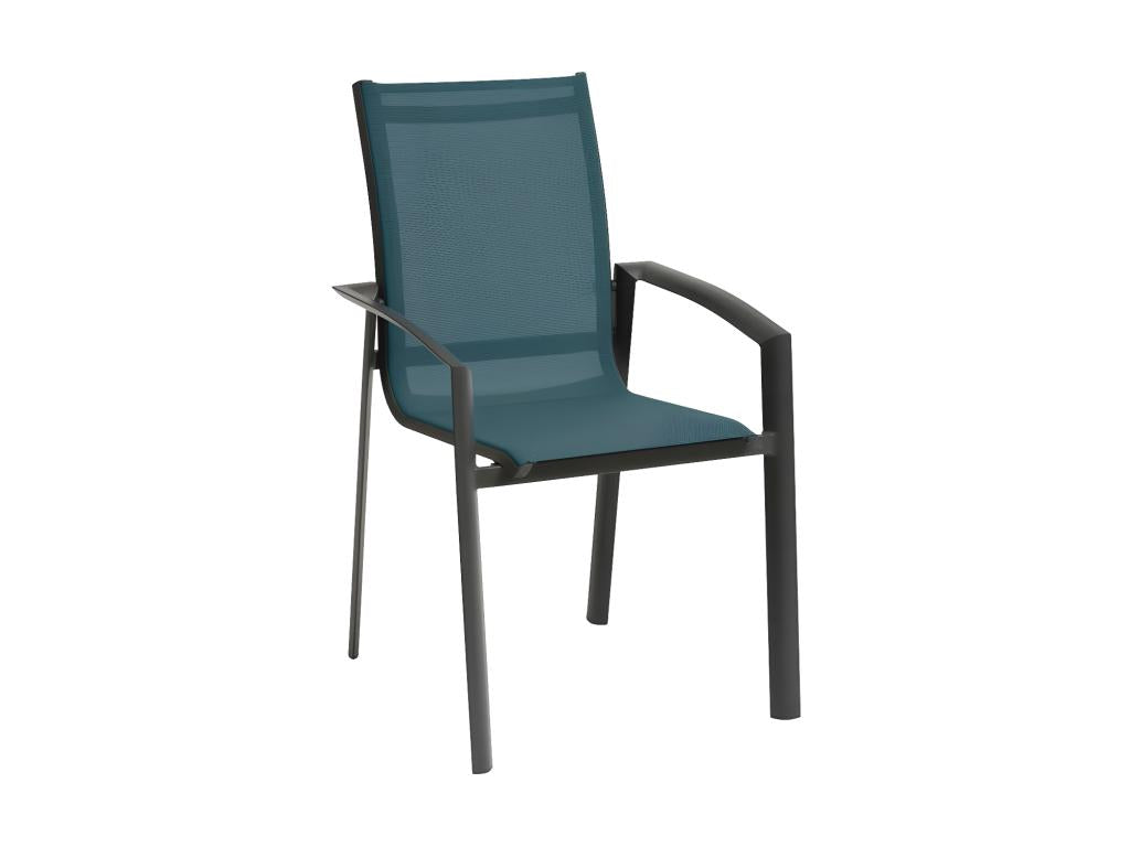 Artvivrestore outdoor armchair, duck blue/graphite, Artvivrestore 62822GMQZ