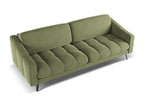 4-seater velvet sofa - olive - Artvivrestore 48047VMUX