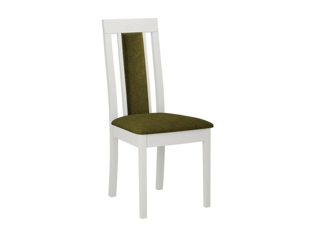 Maisonpuretop 342 Chair, White - Green, 96x45x41cm, Upholstered, Wooden, 56494DJYM