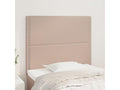 2-piece Cappuccino headboard 80x5x78/88 cm Faux leather 99990OCEG