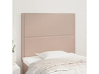 2-piece Cappuccino headboard 80x5x78/88 cm Faux leather 99990OCEG
