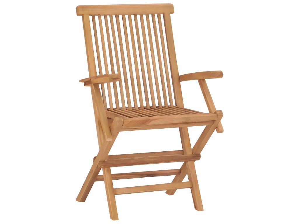 Garden chairs, set of 8, solid teak wood, 77110JOYR