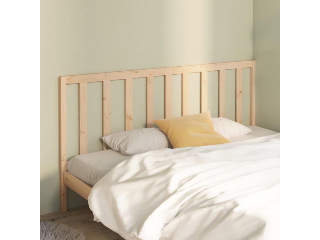 Headboard 206x4x100 cm Solid pine wood 50341TNHL