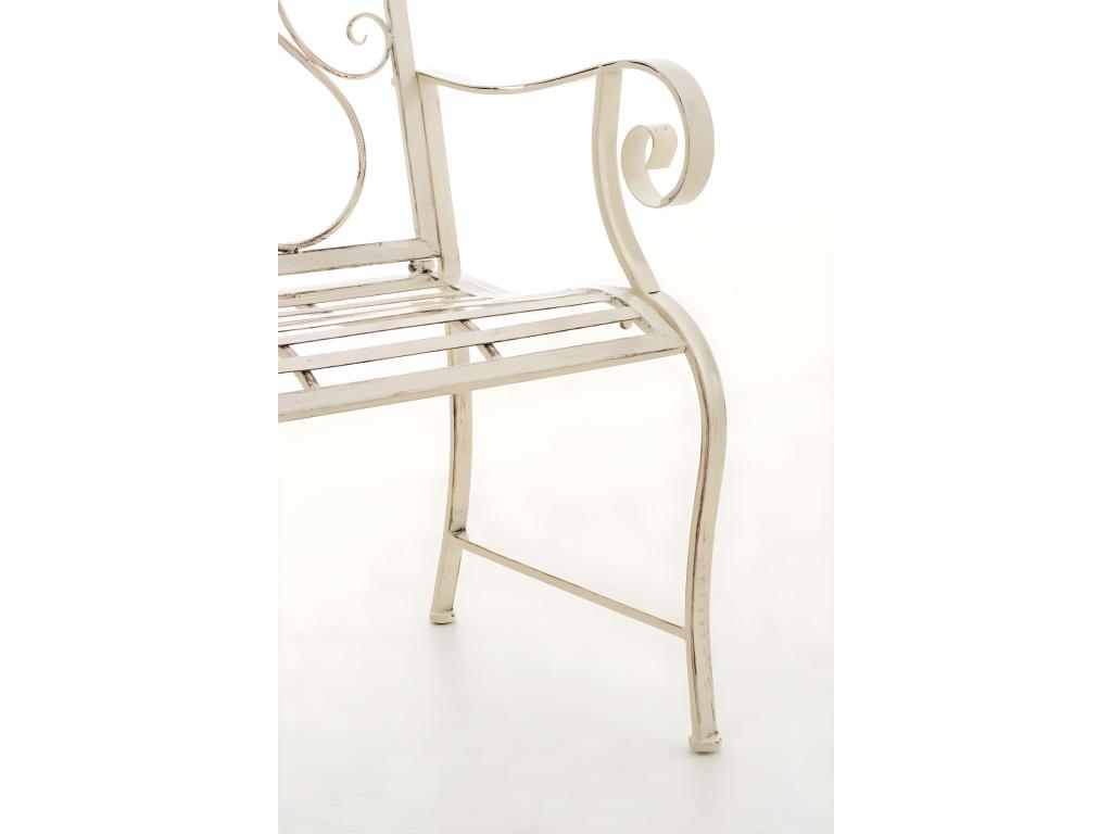 Garden chairs - Metal / Metal - Antique cream - Punjab 25867CSBA