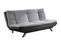 Maisonpuretop convertible sofa in fabric and faux leather Maisonpuretop III - Grey and black 70714TWGI