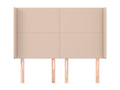 Headboard with wings, Cappuccino color, 147x16x118/128 cm, 91798HSXB