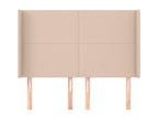 Headboard with wings, Cappuccino color, 147x16x118/128 cm, 91798HSXB