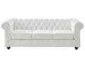 Maisonpuretop 96271KPKW 3-seater sofa in white buffalo leather