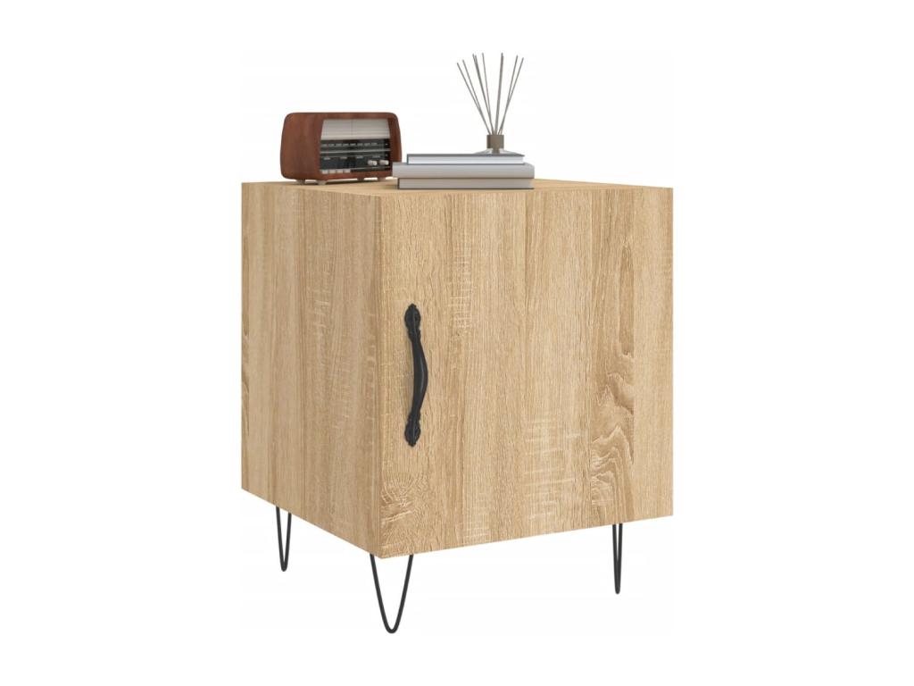 Artvivrestore oak bedside table, 40x40x50 cm, engineered wood, 38095RFXG
