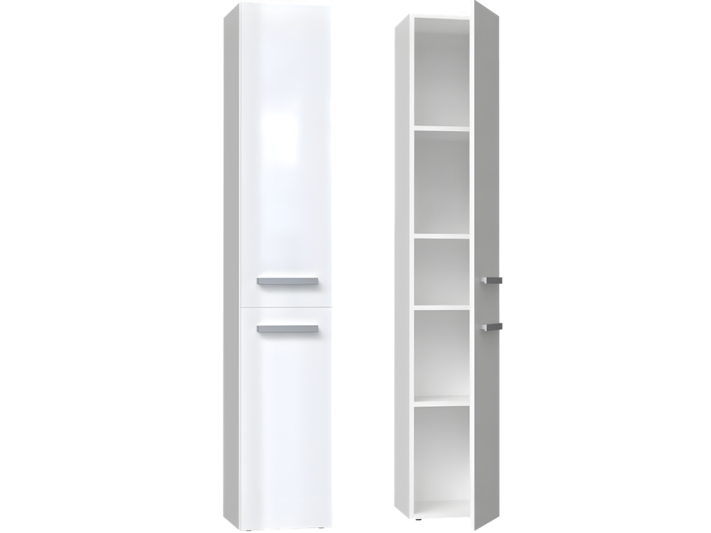 Artvivrestore - 2-Door Bathroom Cabinet - 31x30x174cm - Bathroom Storage Column 28653KFGV