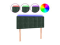 Dark Green LED Headboard 90x5x78/88 cm Velvet 48294EFAI