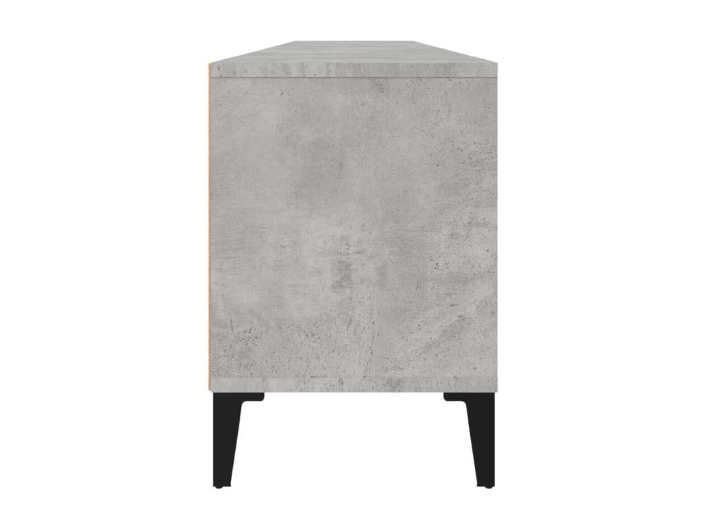 Concrete grey TV stand 150x30x44.5 cm engineered wood 61231ORSA