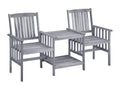 Garden chairs with tea table and cushions, Maisonpuretop solid wood, 83286NHZO