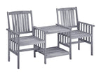 Garden chairs with tea table and cushions, Maisonpuretop solid wood, 83286NHZO