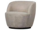 Calmetop - Designer swivel armchair in fabric - Natural 28523HWDK