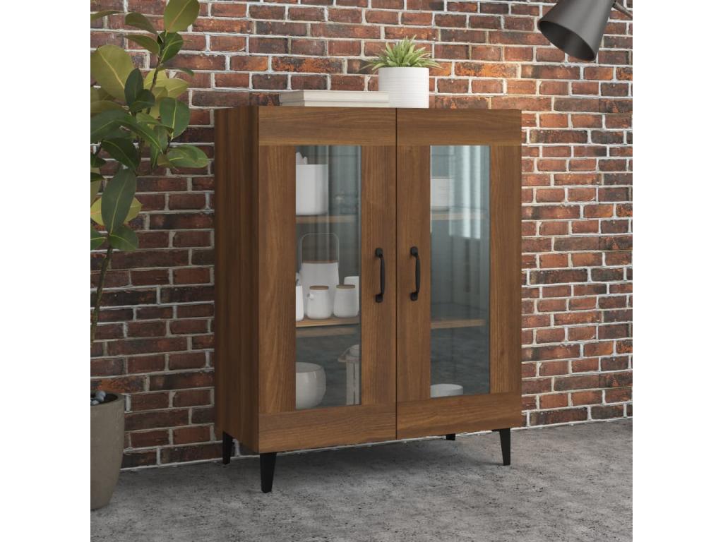 Brown oak sideboard 69.5x34x90 cm engineered wood 10314GMHJ