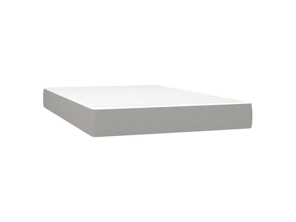 Maisonpuretop bed base with mattress, light grey, 120x200 cm, fabric, 49627AYNE