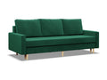 3-seater sofa with sleeper function, reversible cushion, green, 79487SZXV