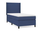 Maisonpuretop bed base with mattress, blue, 80x200 cm, fabric, 34960WPCH