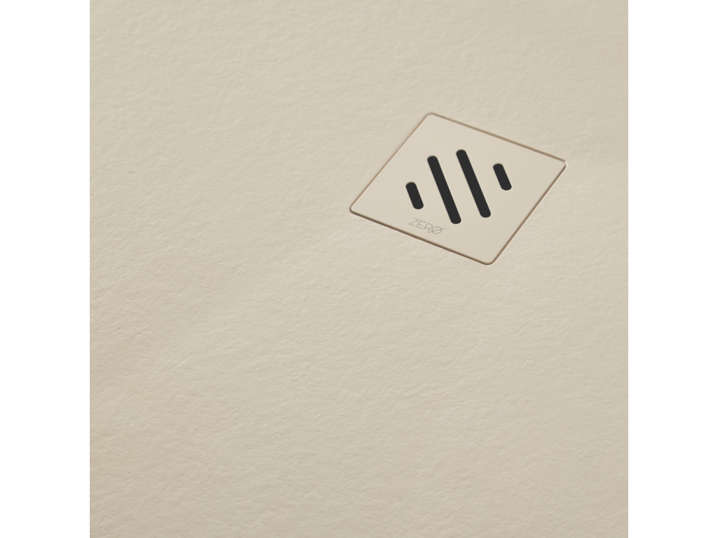 Maisonpuretop Extra-Flat Shower Tray - Maisonpuretop Texture in Beige Polyester - L120 x W70 x H2.6 cm - Maisonpuretop 77426YONY