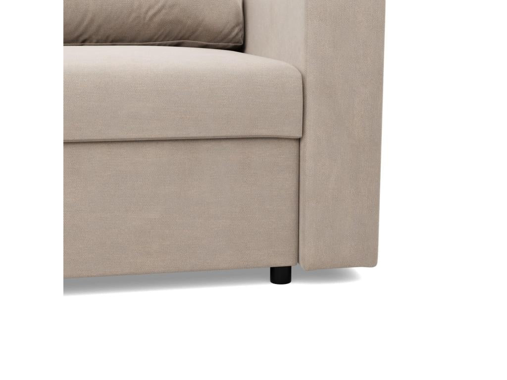 Maisonpuretop Beige Corner Sofa with Sleeping Function 22613XHFM