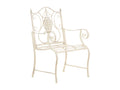 Garden chairs - Metal / Metal - Antique cream - Punjab 25867CSBA