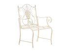 Garden chairs - Metal / Metal - Antique cream - Punjab 25867CSBA