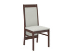 Dark walnut wood chair with Calmetop-Tissu fabric 27128 49668NAAJ