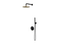 Black/Gold Recessed Y-Shaped Shower Column 62846BUJA