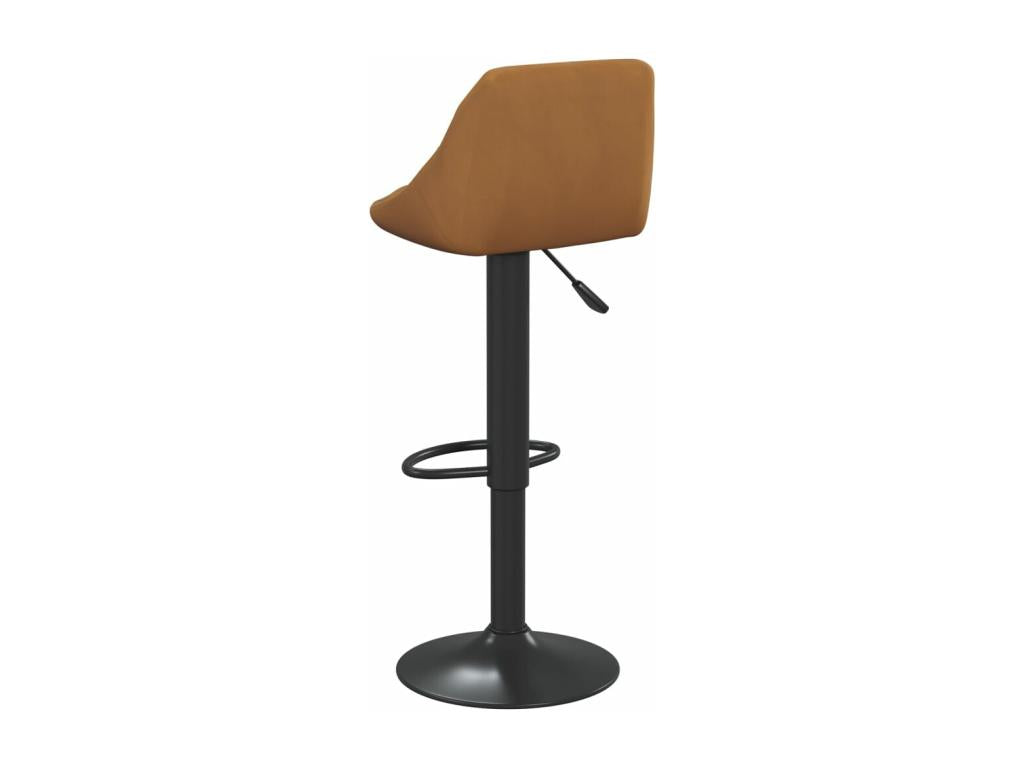 Bar stools, 2 pcs, Brown Velvet, 10, 75068ESQO