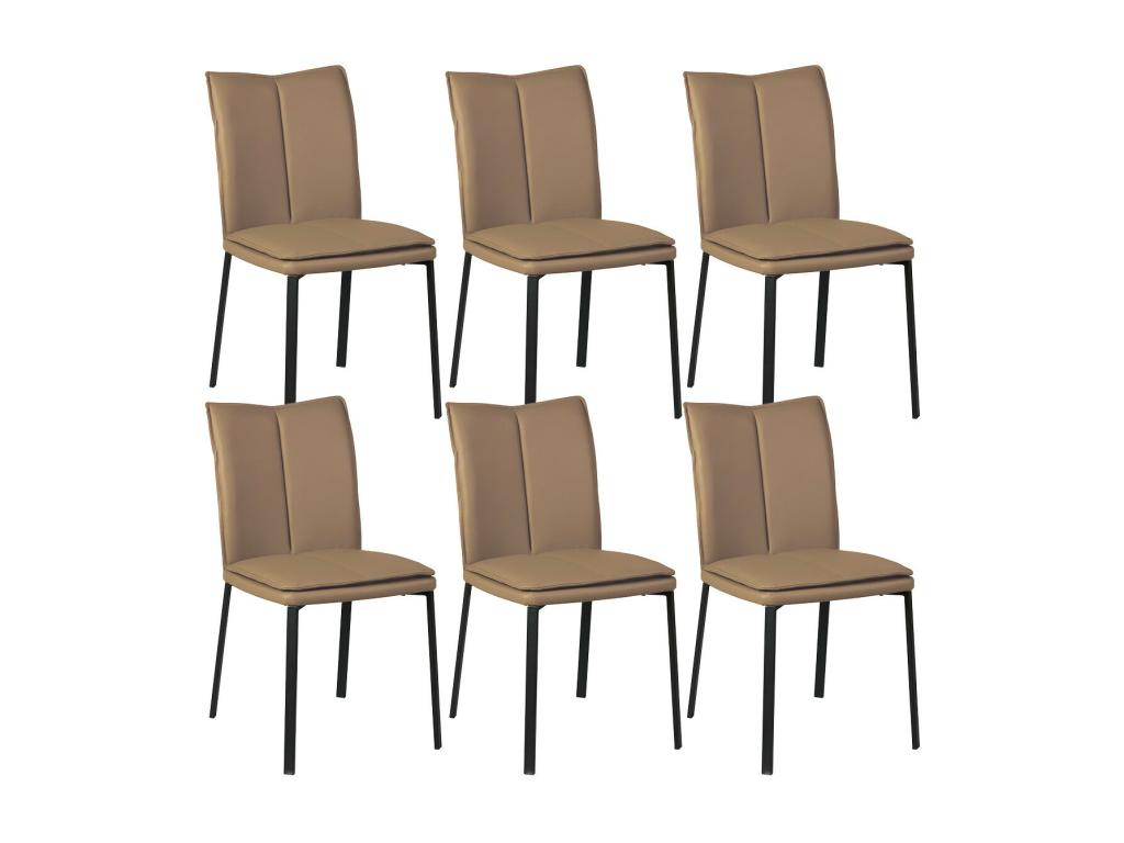 Artvivrestore - Set of 6 Artvivrestore Chairs with Cushion Cover 13655PNEA