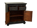 Black wooden sideboard 90x40x90 49211IMYK
